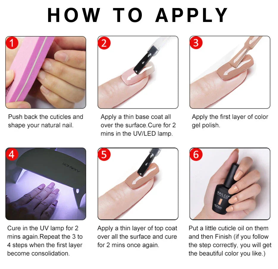 ’283 Color Gel Nail Polish Set - UV Semi-Permanent Hybrid Manicure’ - 1323