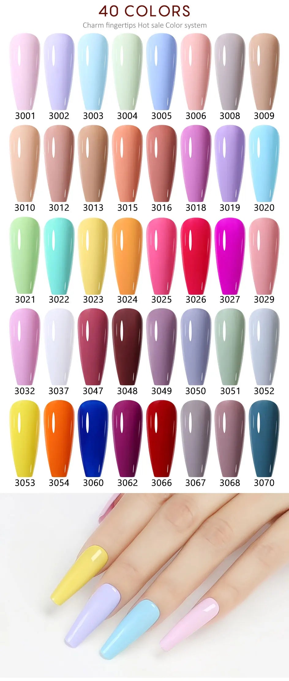 ’283 Colors Gel Nail Polish Kit’ - 3004