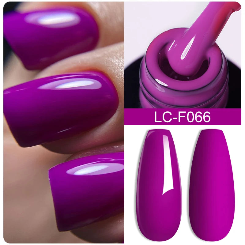 LILYCUTE Glitter Sequins UV Gel Nail Polish Shiny Spring Summer Color Semi Permanant Soak Off All For Manicure Nail Art Varnish