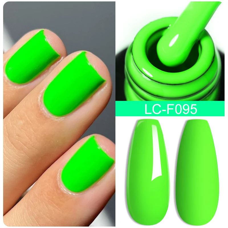 LILYCUTE Glitter Sequins UV Gel Nail Polish Shiny Spring Summer Color Semi Permanant Soak Off All For Manicure Nail Art Varnish
