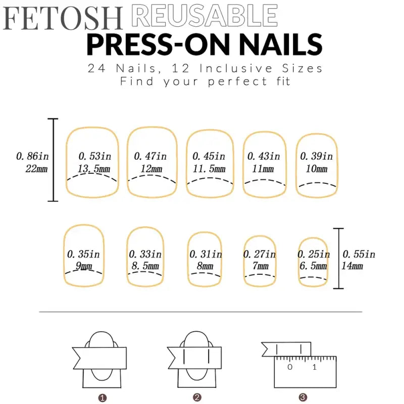 ARTAUG 24pcs Glossy Pink Press On Nails Medium Square Fake Nail Elegantstyle False Nail Full Cover Fake Nail For Stylish Women