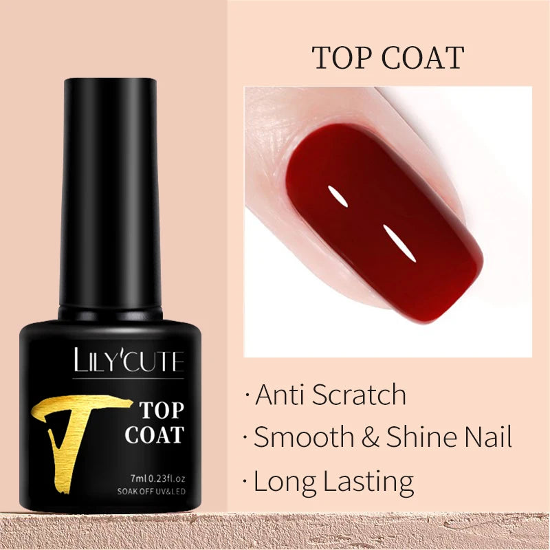 LILYCUTE Glitter Sequins UV Gel Nail Polish Shiny Spring Summer Color Semi Permanant Soak Off All For Manicure Nail Art Varnish