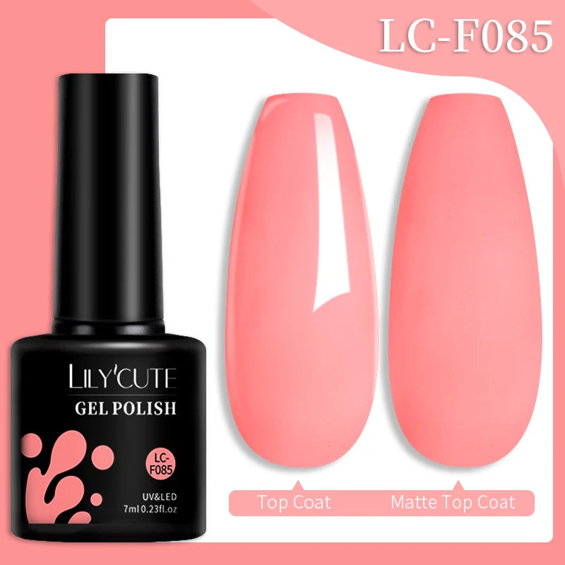LILYCUTE Glitter Sequins UV Gel Nail Polish Shiny Spring Summer Color Semi Permanant Soak Off All For Manicure Nail Art Varnish