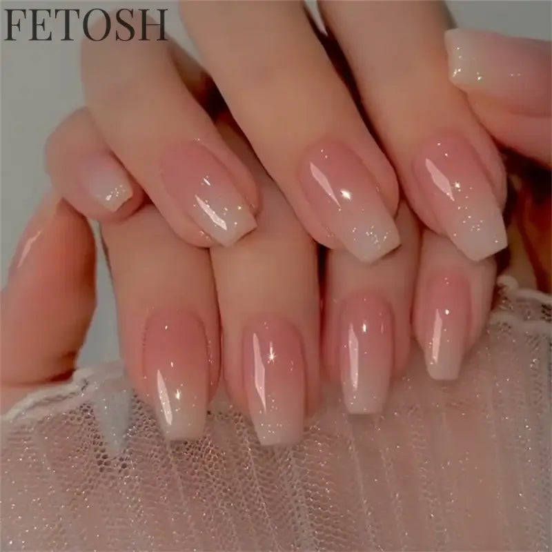 24Pcs Solid Color Wine Red Design Press on Nail Short Square False Nails Simple Detachable Finished Full Cover Nail Tips
