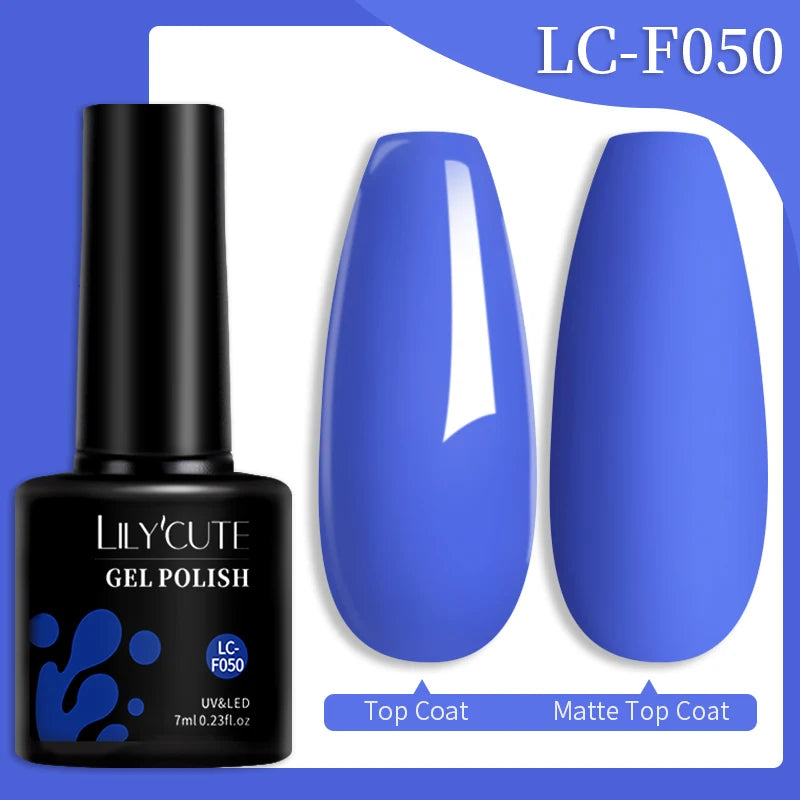 LILYCUTE Glitter Sequins UV Gel Nail Polish Shiny Spring Summer Color Semi Permanant Soak Off All For Manicure Nail Art Varnish