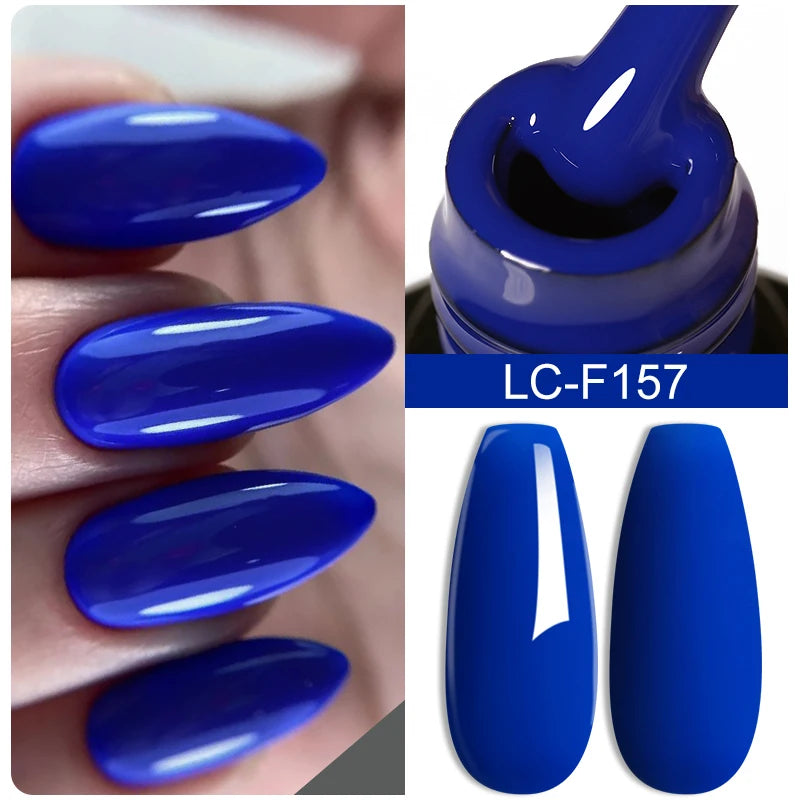 LILYCUTE Glitter Sequins UV Gel Nail Polish Shiny Spring Summer Color Semi Permanant Soak Off All For Manicure Nail Art Varnish