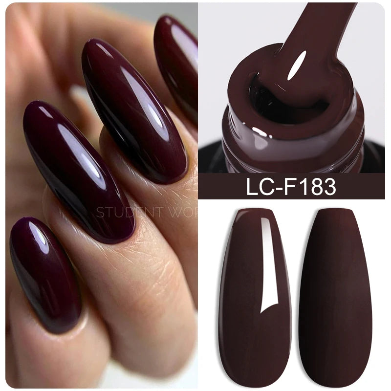 LILYCUTE Glitter Sequins UV Gel Nail Polish Shiny Spring Summer Color Semi Permanant Soak Off All For Manicure Nail Art Varnish