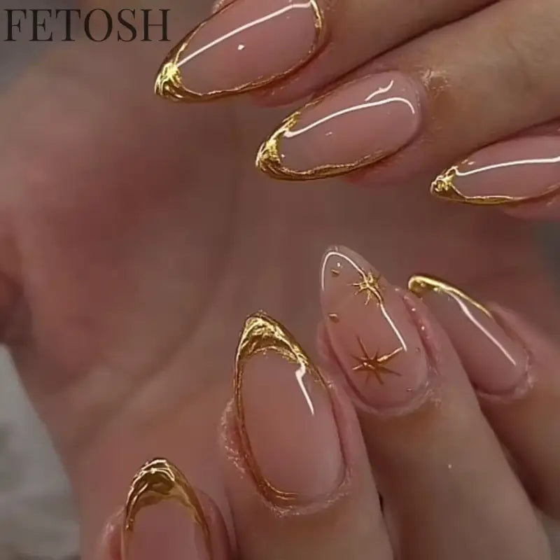 24pcs/Box Long Coffin False Nails Art Rose with Glue Wearable Nude Pink White Color Jelly Nails Tips Full Cover Press on Nails