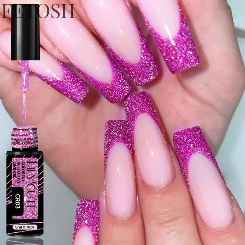 LILYCUTE 5ml White Black Liner Gel Nail Polish Colorful French Painting Stripe Semi Permanent Drawing Nail Art UV Gel Varnish