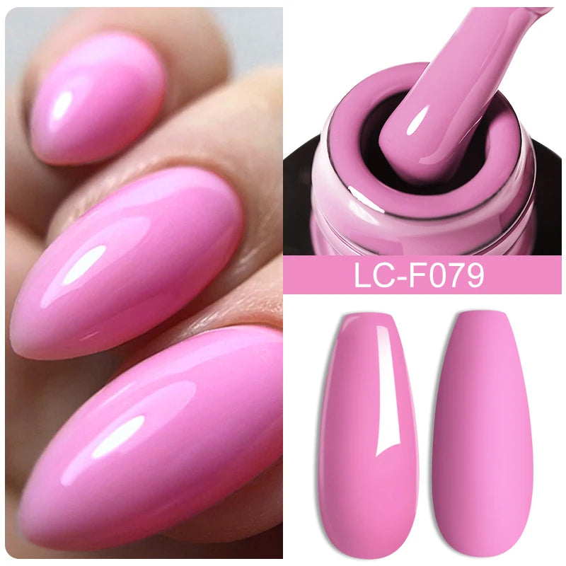LILYCUTE Glitter Sequins UV Gel Nail Polish Shiny Spring Summer Color Semi Permanant Soak Off All For Manicure Nail Art Varnish