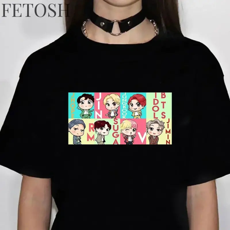 K Pop K-pop Kpop T Shirt Women Harajuku Anime Summer T-shirts Female Harajuku Clothes