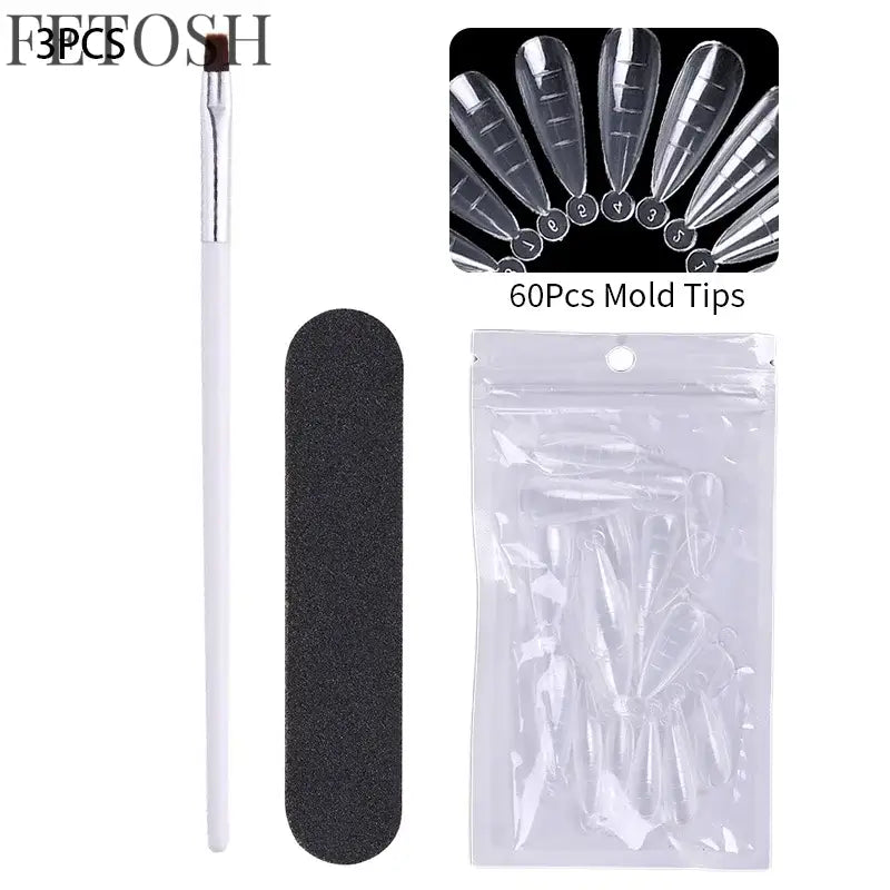 "15ML Nude White Quick Nail Gel Extension"