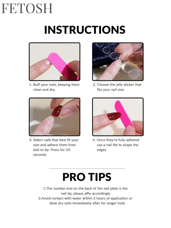 ARTAUG 24pcs Glossy Pink Press On Nails Medium Square Fake Nail Elegantstyle False Nail Full Cover Fake Nail For Stylish Women
