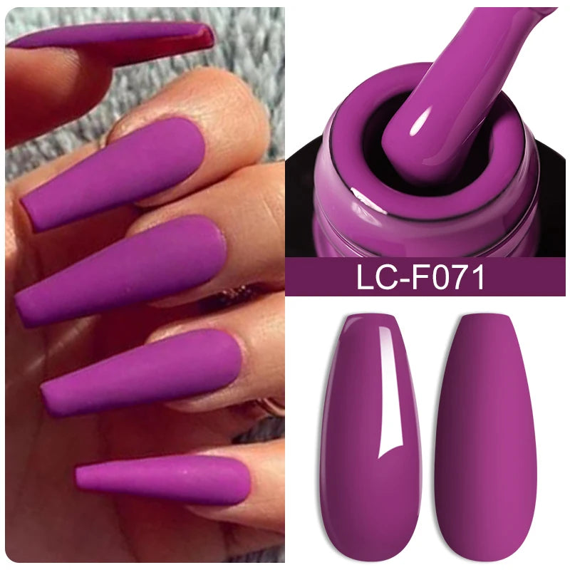 LILYCUTE Glitter Sequins UV Gel Nail Polish Shiny Spring Summer Color Semi Permanant Soak Off All For Manicure Nail Art Varnish