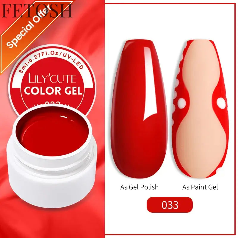 LILYCUTE 5ml White Black Liner Gel Nail Polish Colorful French Painting Stripe Semi Permanent Drawing Nail Art UV Gel Varnish