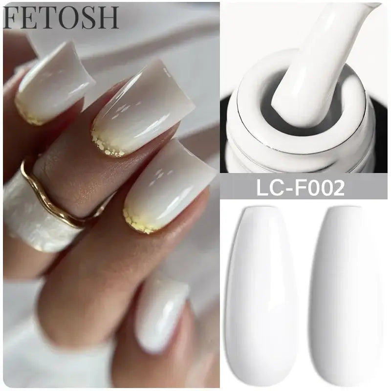 LILYCUTE 5ml White Black Liner Gel Nail Polish Colorful French Painting Stripe Semi Permanent Drawing Nail Art UV Gel Varnish