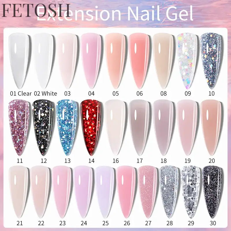 "15ML Quick Extension Gel Nail Polish, Nude White"
