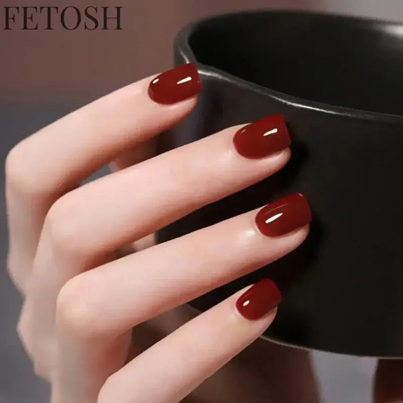 24Pcs Gradient White Fake Nail Short Square Ballet Simple False Nails Press on Wearable Nude Nails Art Full Cover Manicure Tips