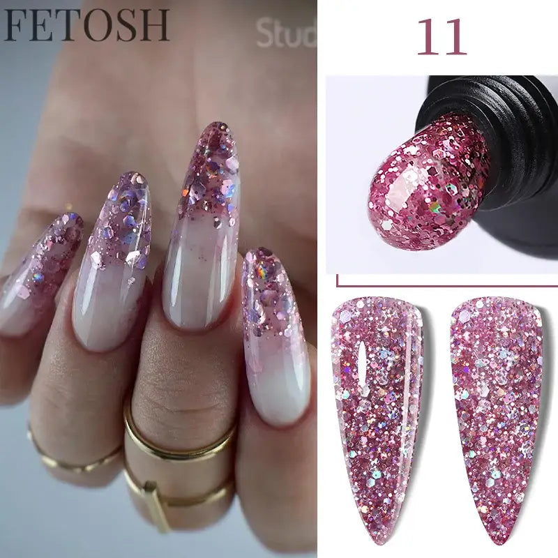 "15ML Nude White Quick Nail Gel Extension"