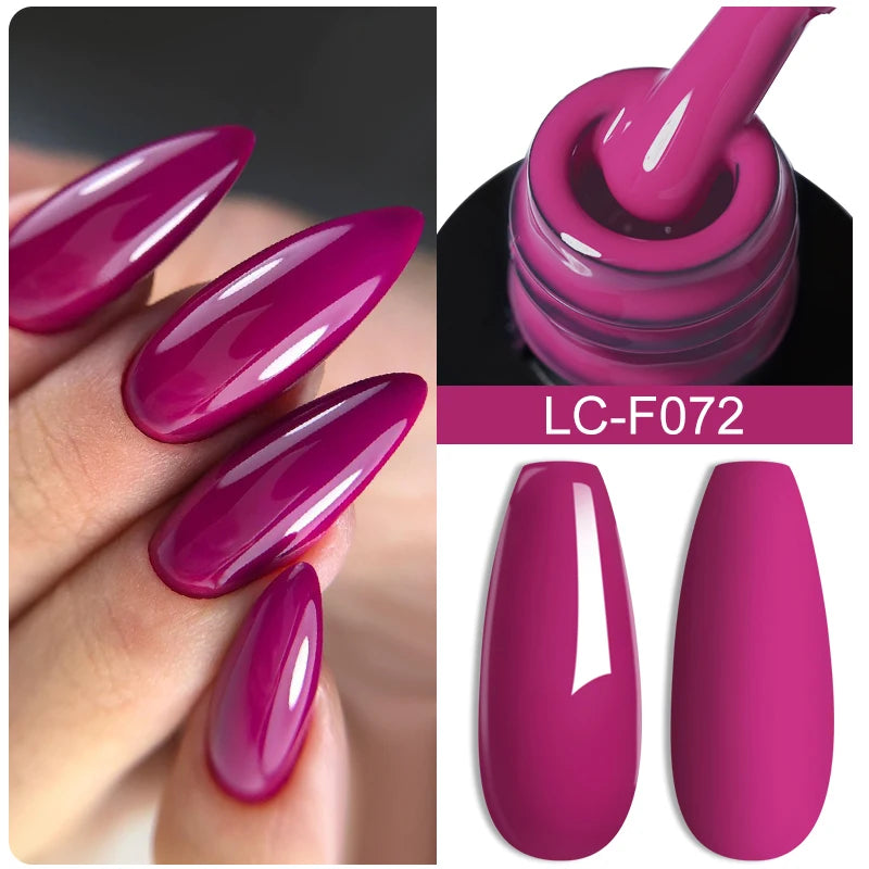 LILYCUTE Glitter Sequins UV Gel Nail Polish Shiny Spring Summer Color Semi Permanant Soak Off All For Manicure Nail Art Varnish
