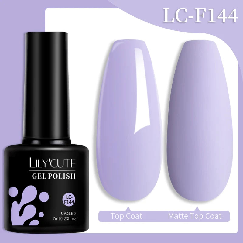 LILYCUTE Glitter Sequins UV Gel Nail Polish Shiny Spring Summer Color Semi Permanant Soak Off All For Manicure Nail Art Varnish