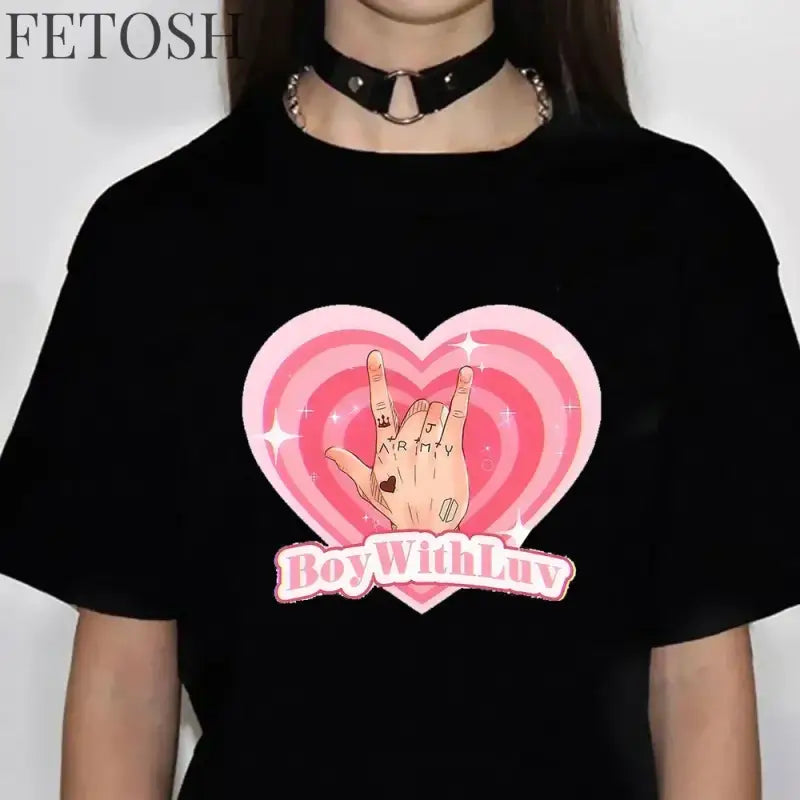K Pop K-pop Kpop T Shirt Women Harajuku Anime Summer T-shirts Female Harajuku Clothes