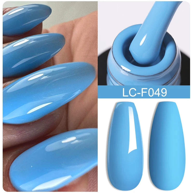 LILYCUTE Glitter Sequins UV Gel Nail Polish Shiny Spring Summer Color Semi Permanant Soak Off All For Manicure Nail Art Varnish