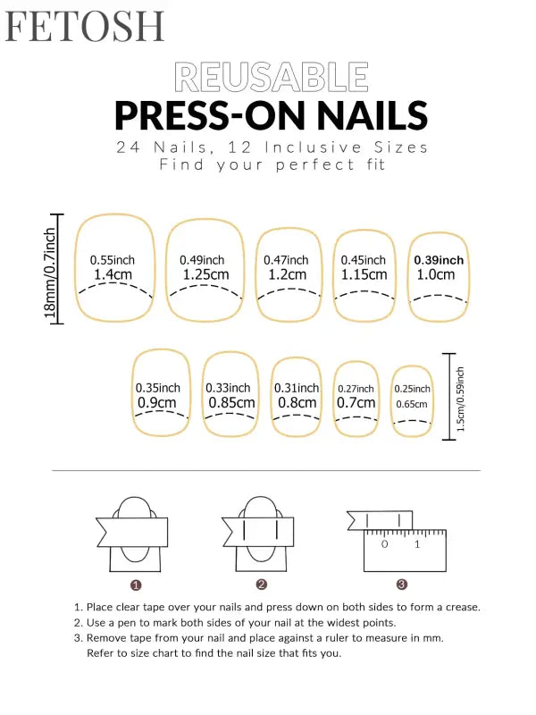 ARTAUG 24PCS Medium square black press on nails cute nails nail charms cheap nails for girl women gift candy color