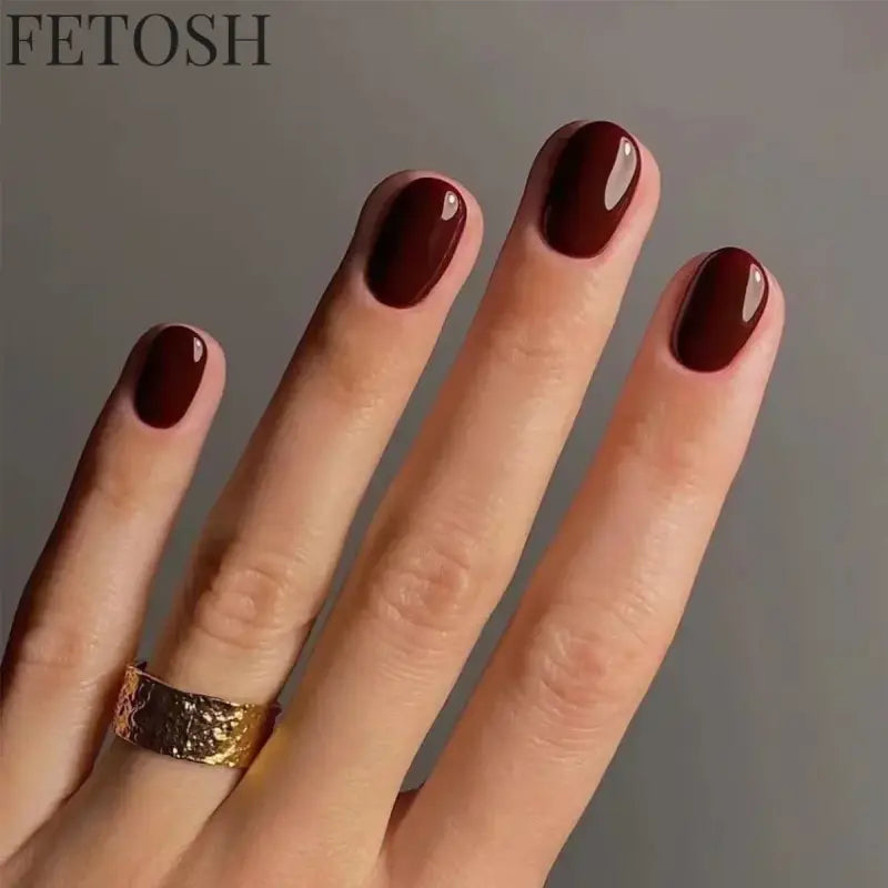24Pcs Gradient Purple Nail Art Tips Simple Short Square Head False Nails Detachable Fashion Press on Nails Full Cover Fake Nails