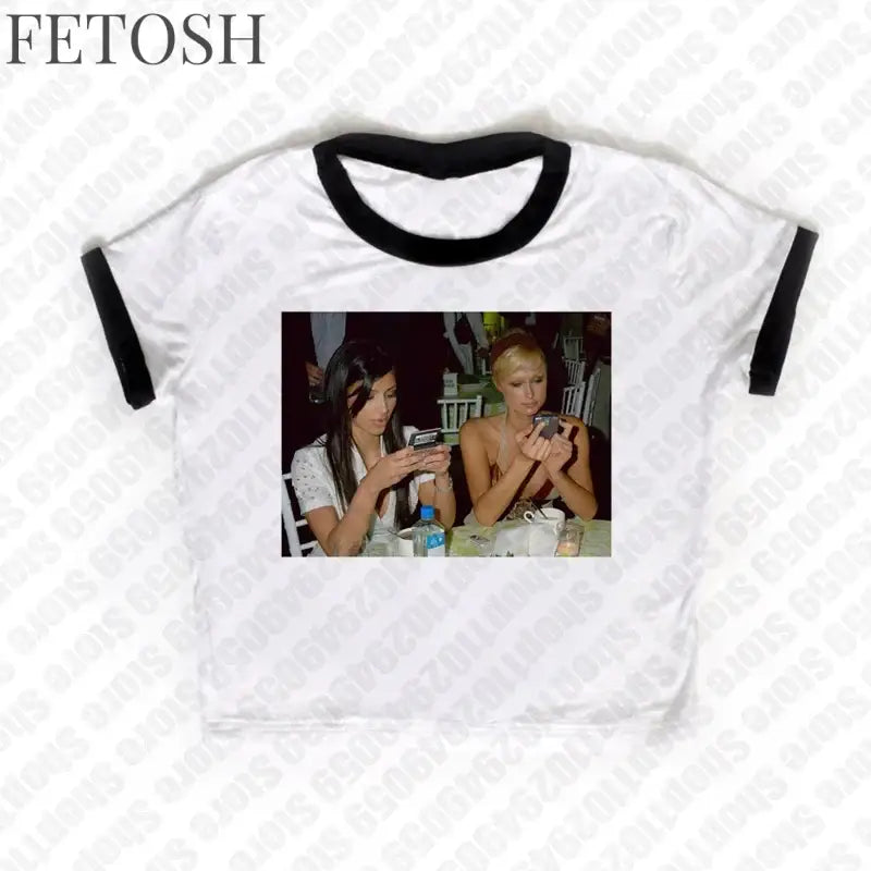 Fashion Letter Print Fairy Grunge Summer E-girl White Crop Top Slim 2000s Streetwear Harajuku Goth Short Sleeve T-shirts Y2k Top