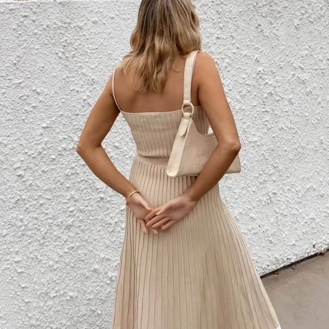 Tossy Backless Ribbed Maxi Dress For Women Summer New Holiday Party Stretch High Waist Bodycon Maternity Dresses Knit Sundress
