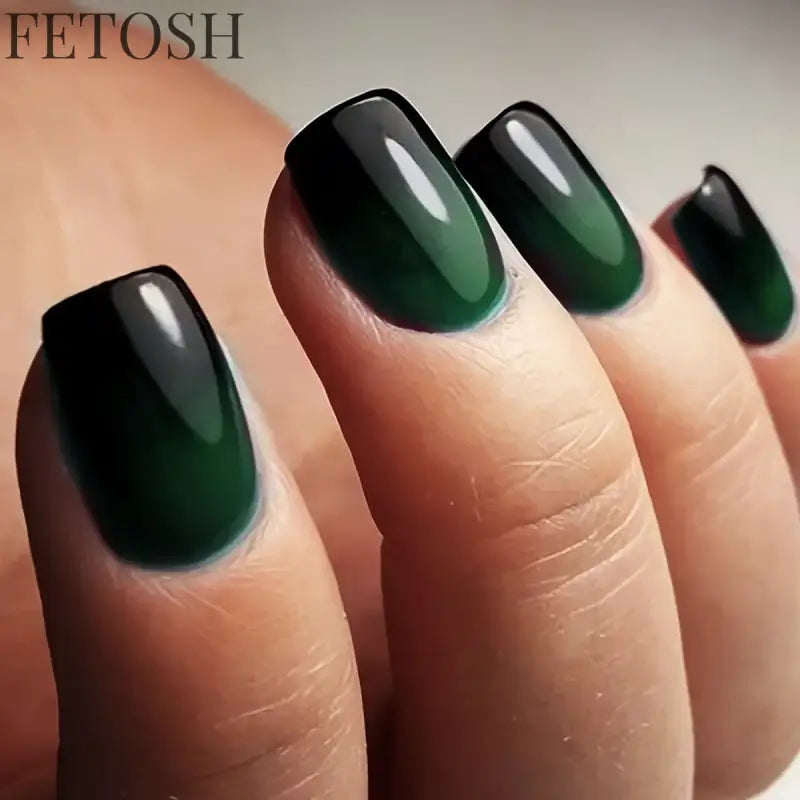 ARTAUG 24pcs Glossy Pink Press On Nails Medium Square Fake Nail Elegantstyle False Nail Full Cover Fake Nail For Stylish Women