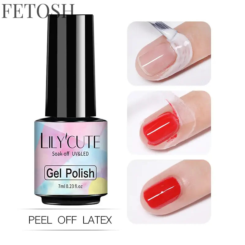 LILYCUTE 5ml White Black Liner Gel Nail Polish Colorful French Painting Stripe Semi Permanent Drawing Nail Art UV Gel Varnish