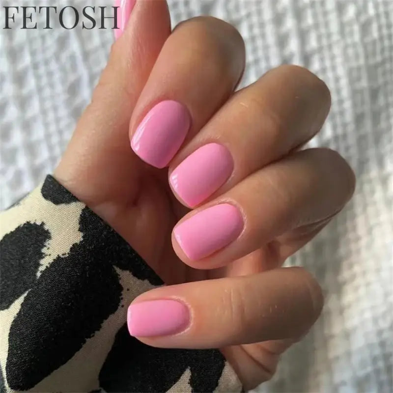24Pcs/Set French Short Dark Green Press on Nail Art Full Coverage Removable Wearing False Nails Tips Adhesive Acrylic Fake Nails
