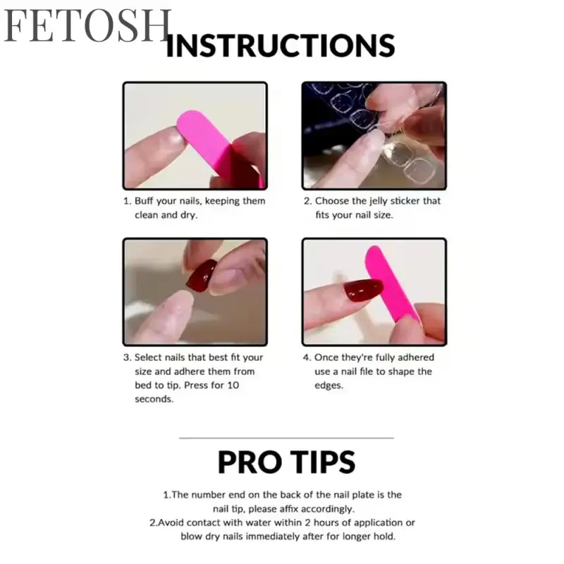 Artificial Press On Fake Nails Glossy Wine Red False Nail Long Square Reusable DIY Lady Fingernail Tip Manicure Tools