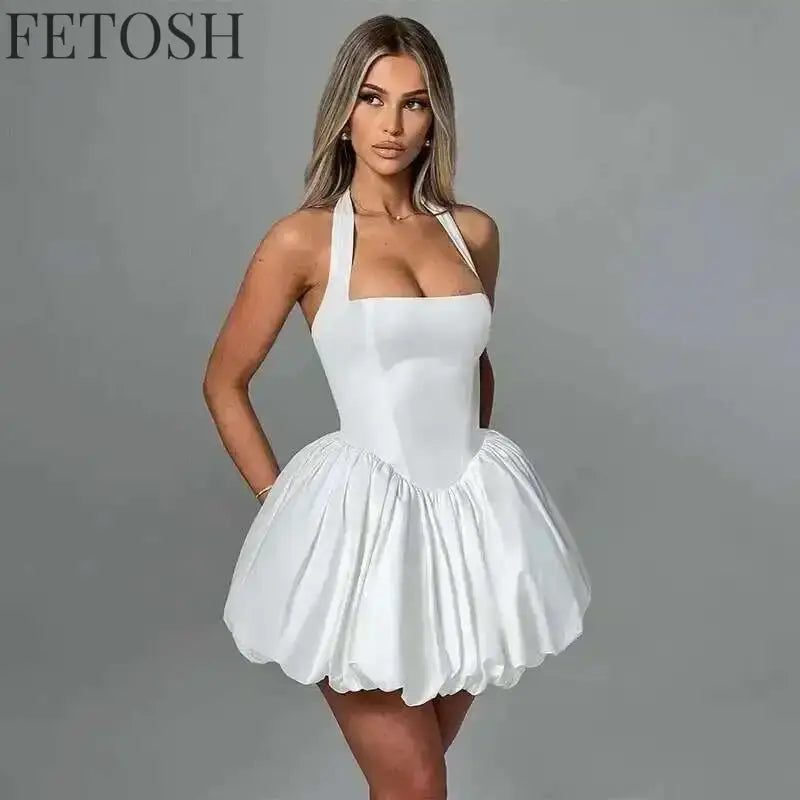 Avrilyaan Deep V Off Shoulder Backless Sexy A-line Dress Women Elegant Party Dress Slash Neck Bodycon Mini Summer Dress Vestidos