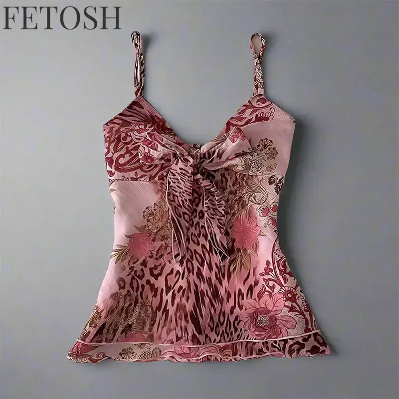 Harajuku Retro Gothic Y2K Emo Girls Camisole Top Sexy Slim Chic Fashion Aesthetic Women's Crop Tops Punk Hip Hop Rock Streetwear