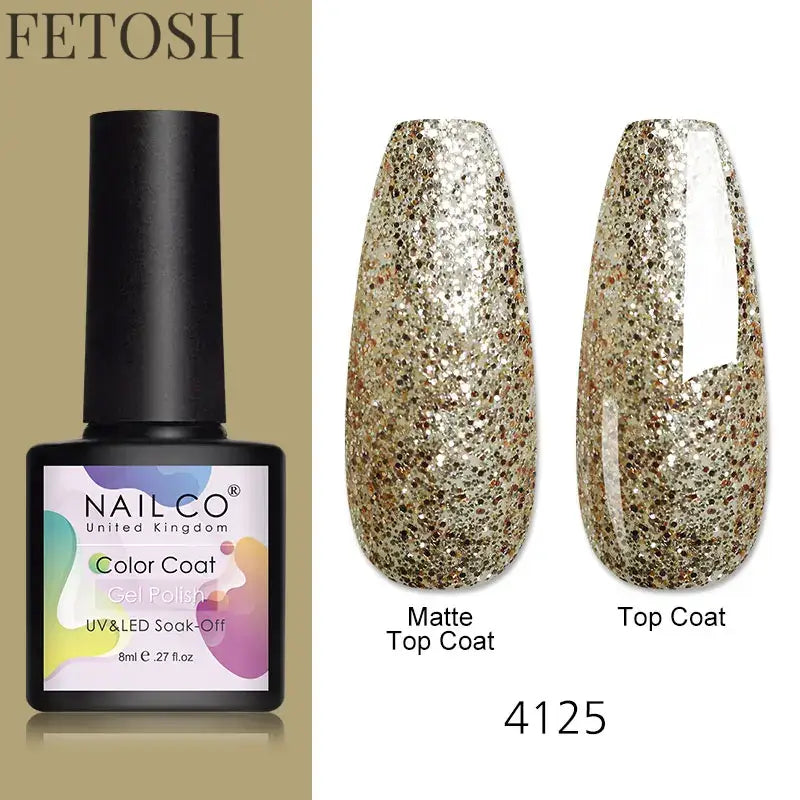 "131 Colors Semi-Permanent Gel Nail Polish Set"