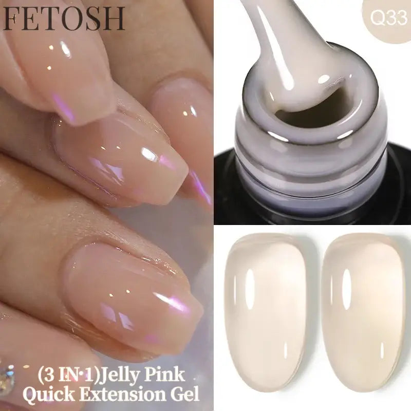 "15ML Nude White Quick Nail Gel Extension"