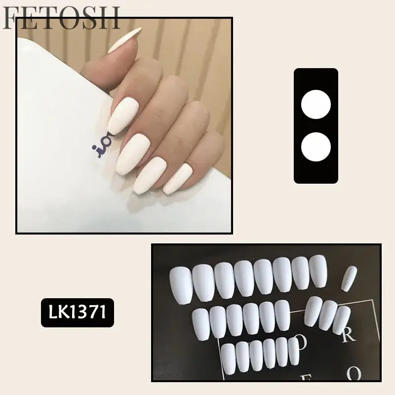 24pcs Short Cute False Nails Polka Dot Star Design Fake Nails Full Coverage Waterproof Removable Artificial Press on Nails