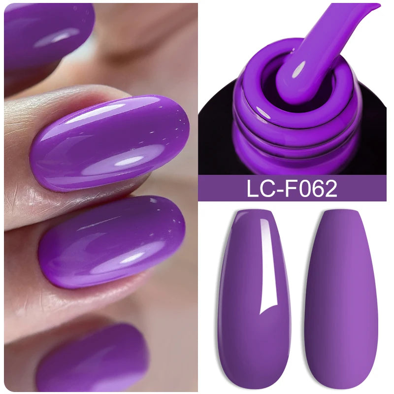 LILYCUTE Glitter Sequins UV Gel Nail Polish Shiny Spring Summer Color Semi Permanant Soak Off All For Manicure Nail Art Varnish