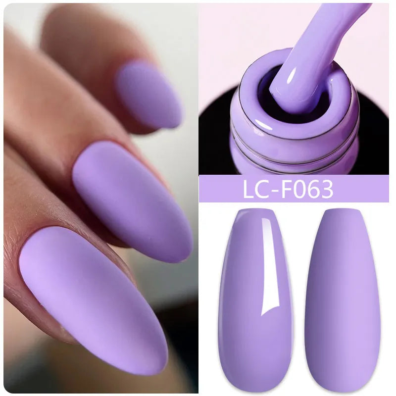 LILYCUTE Glitter Sequins UV Gel Nail Polish Shiny Spring Summer Color Semi Permanant Soak Off All For Manicure Nail Art Varnish