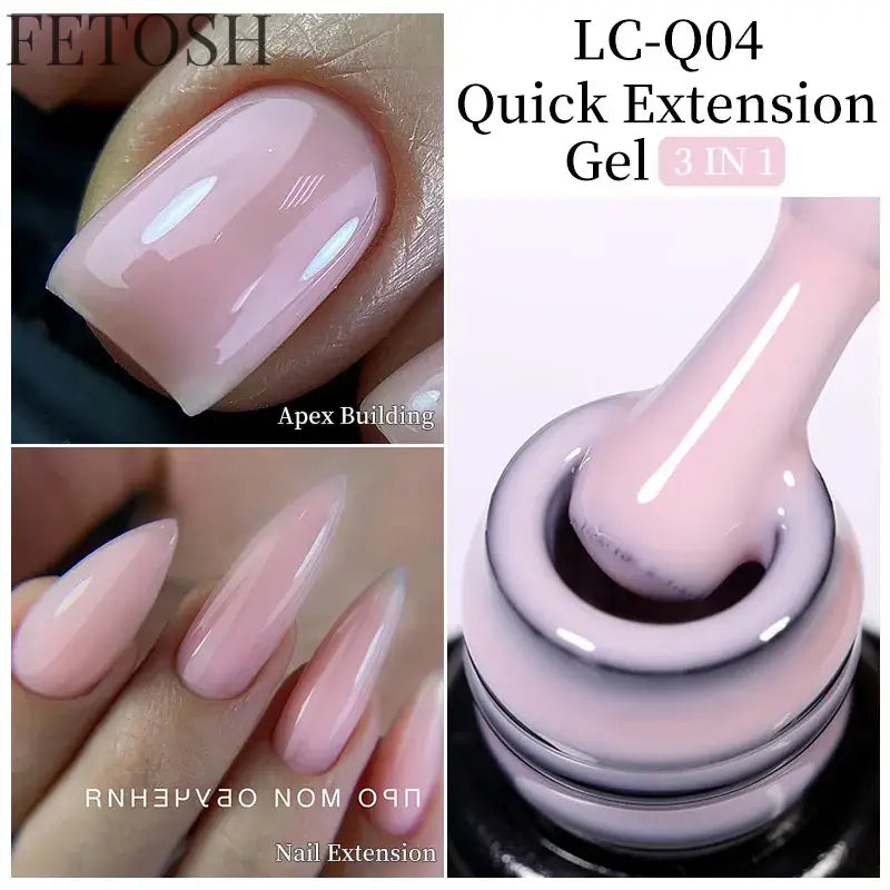 "15ML Nude White Quick Nail Gel Extension"