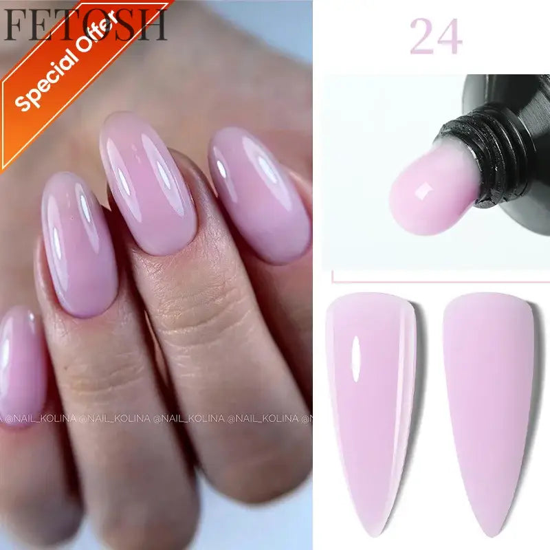 "15ML Nude White Quick Nail Gel Extension"