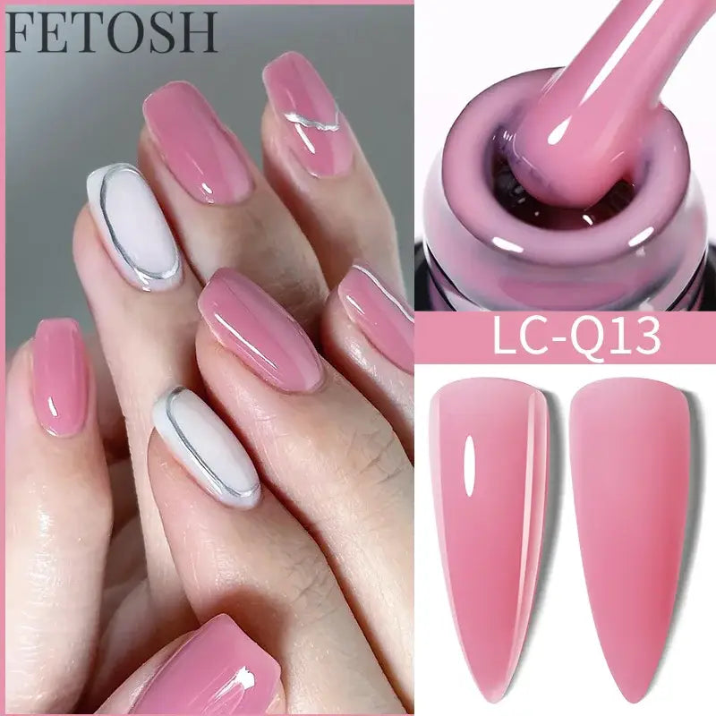 "15ML Nude White Quick Nail Gel Extension"