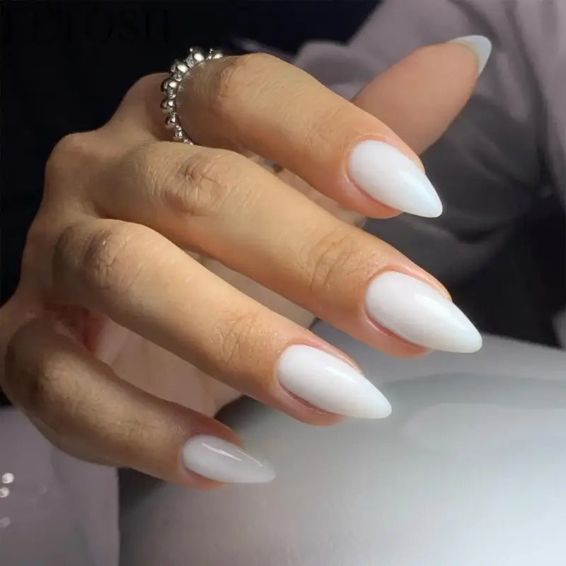 ARTAUG 24PCS Medium square black press on nails cute nails nail charms cheap nails for girl women gift candy color