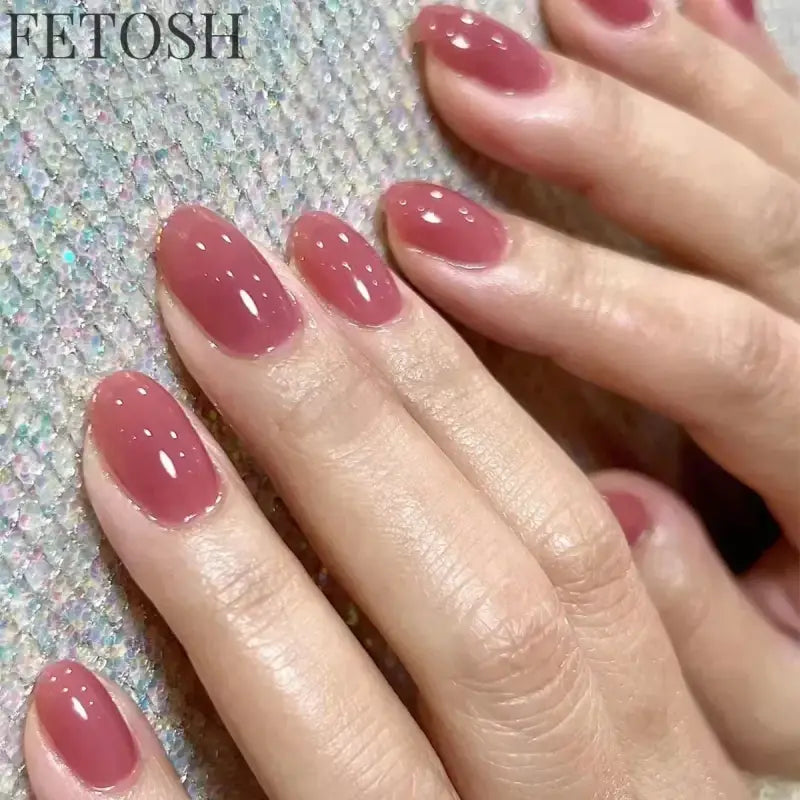 24Pcs Gradient Purple Nail Art Tips Simple Short Square Head False Nails Detachable Fashion Press on Nails Full Cover Fake Nails
