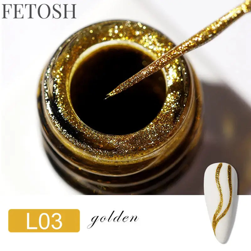 LILYCUTE 5ml White Black Liner Gel Nail Polish Colorful French Painting Stripe Semi Permanent Drawing Nail Art UV Gel Varnish