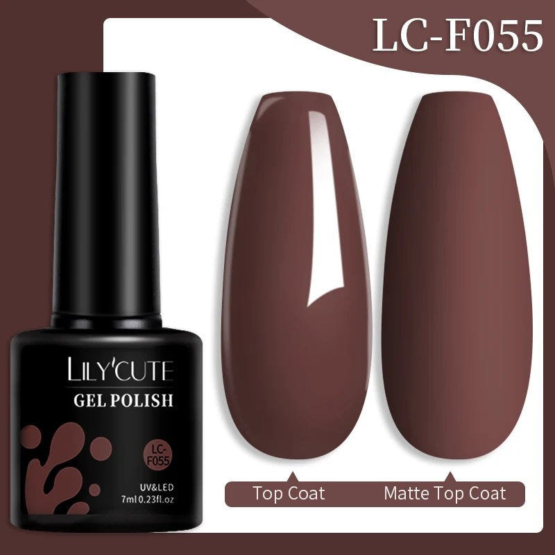 LILYCUTE Glitter Sequins UV Gel Nail Polish Shiny Spring Summer Color Semi Permanant Soak Off All For Manicure Nail Art Varnish