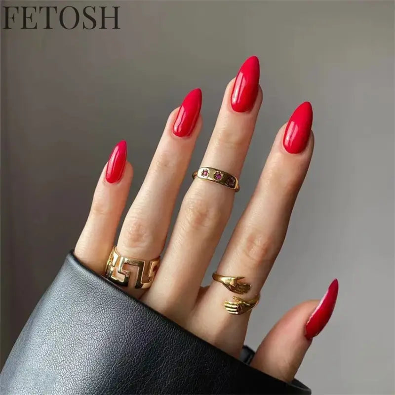 24 Pcs/Set Solid Color Short Fake Nails Art Finished Wearable False Nails for Girls Women Removable Simple White Press on Nail